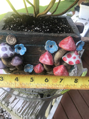 Premium Unique one of a kind Hand Made Clay planter with drainage hole for succulents. Plant sold separately