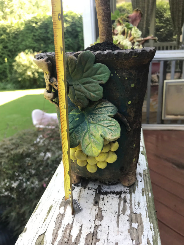 Premium Unique one of a kind Hand Made Clay planter with drainage hole for succulents. Plant is NOT included